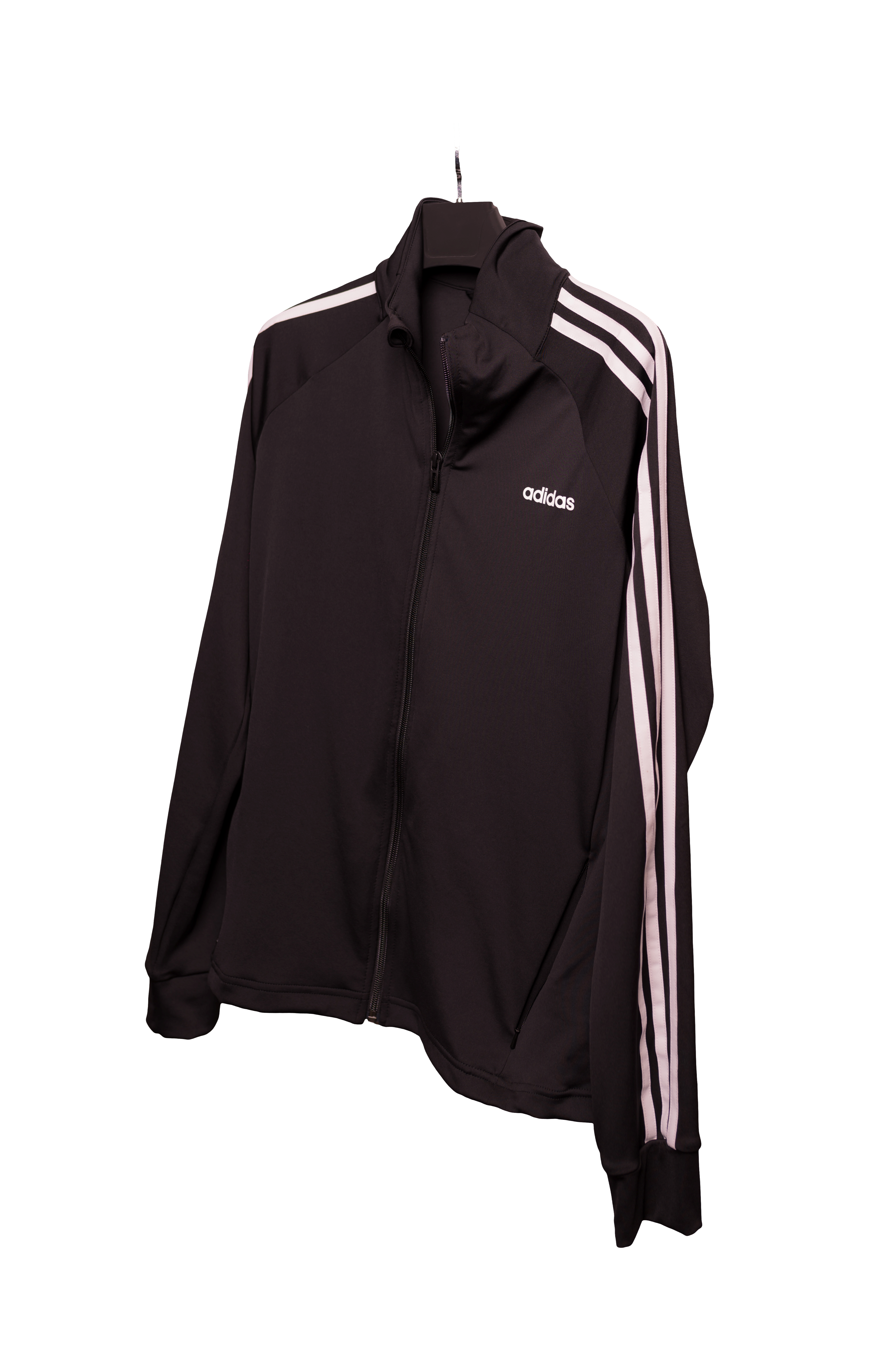 ADIDAS ORIGINAL BLACK ZIPPER HOODIE