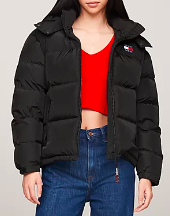 WOMEN'S TOMMY JEANS PUFFER JACKET BLACK