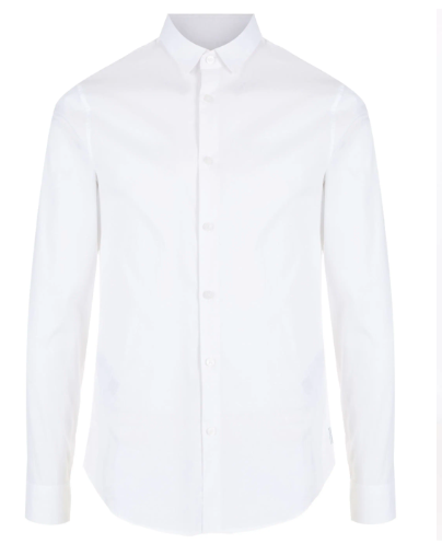 ARMANI EXCHANGE COLLARED LONG SLEEVE SHIRT