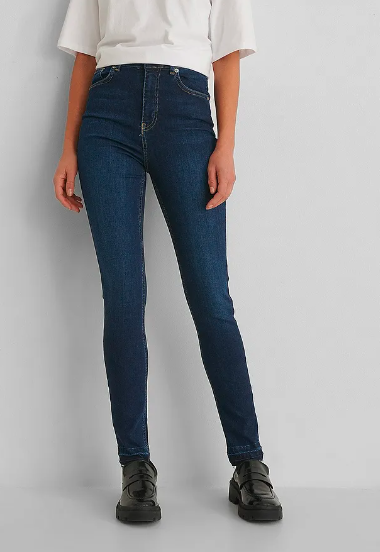 NA-KD Skinny High Waist Jeans