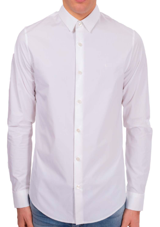 MEN'S CALVIN KLEIN COLLARED LONG SLEEVE SHIRT