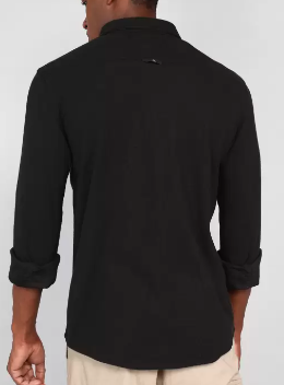 MEN'S CALVIN KLEIN COLLARED LONG SLEEVE SHIRT